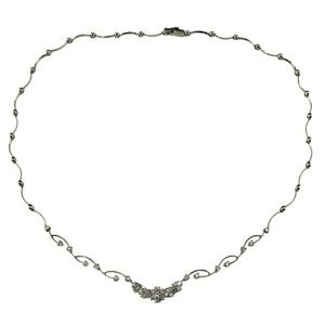 18 Karat White Gold and Diamond Necklace #21974